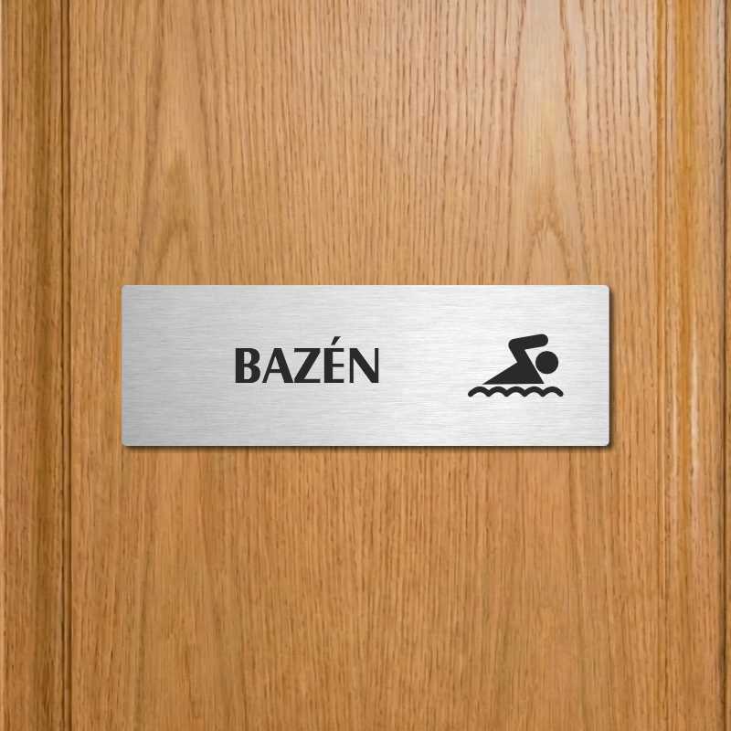 Bazén, 200x66mm, zlatá popiska 